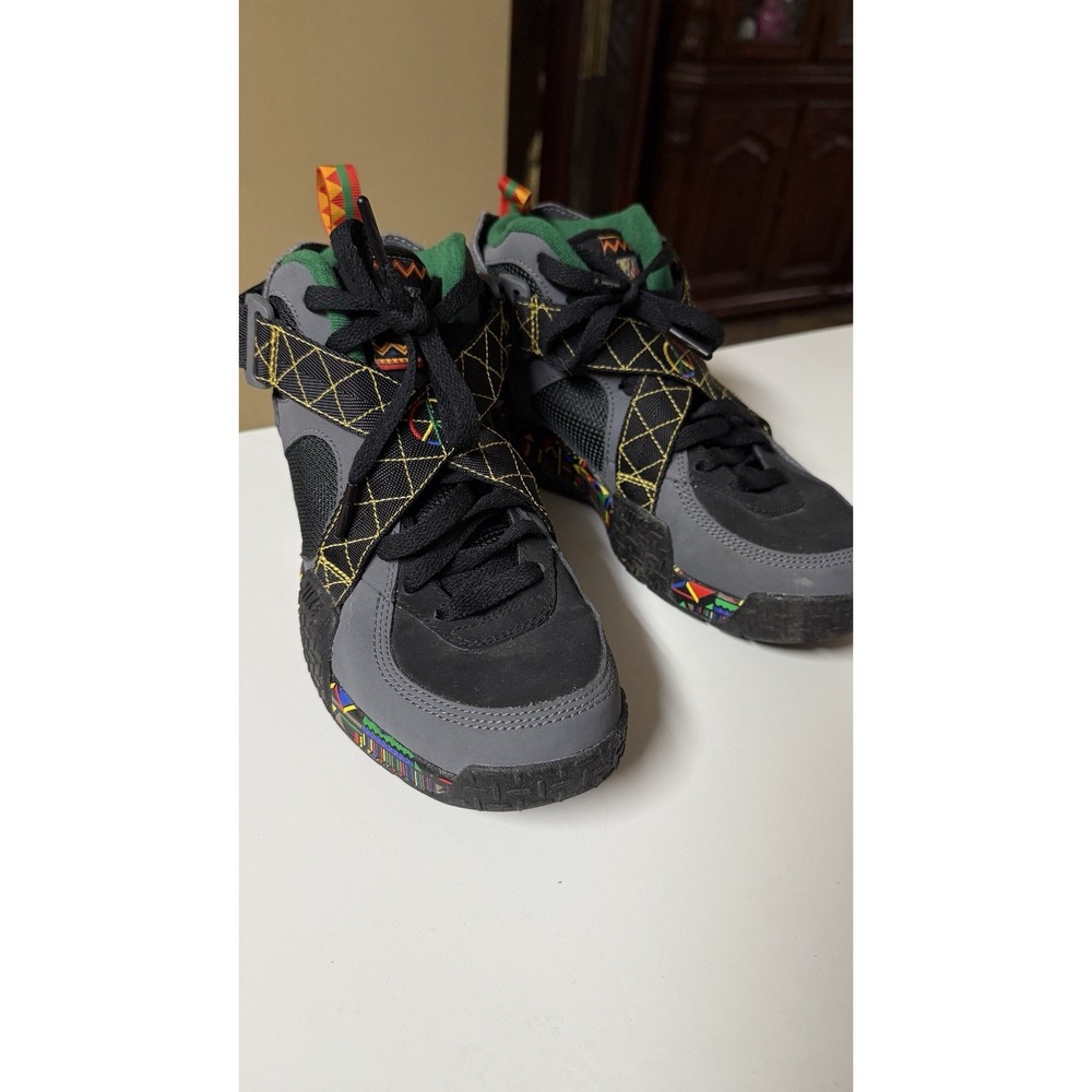 2014 Nike Air Raid "Peace" Black/Dark Grey/Pine Green Shoes 642330-003 Sz 6 Mens - Picture 2 of 9